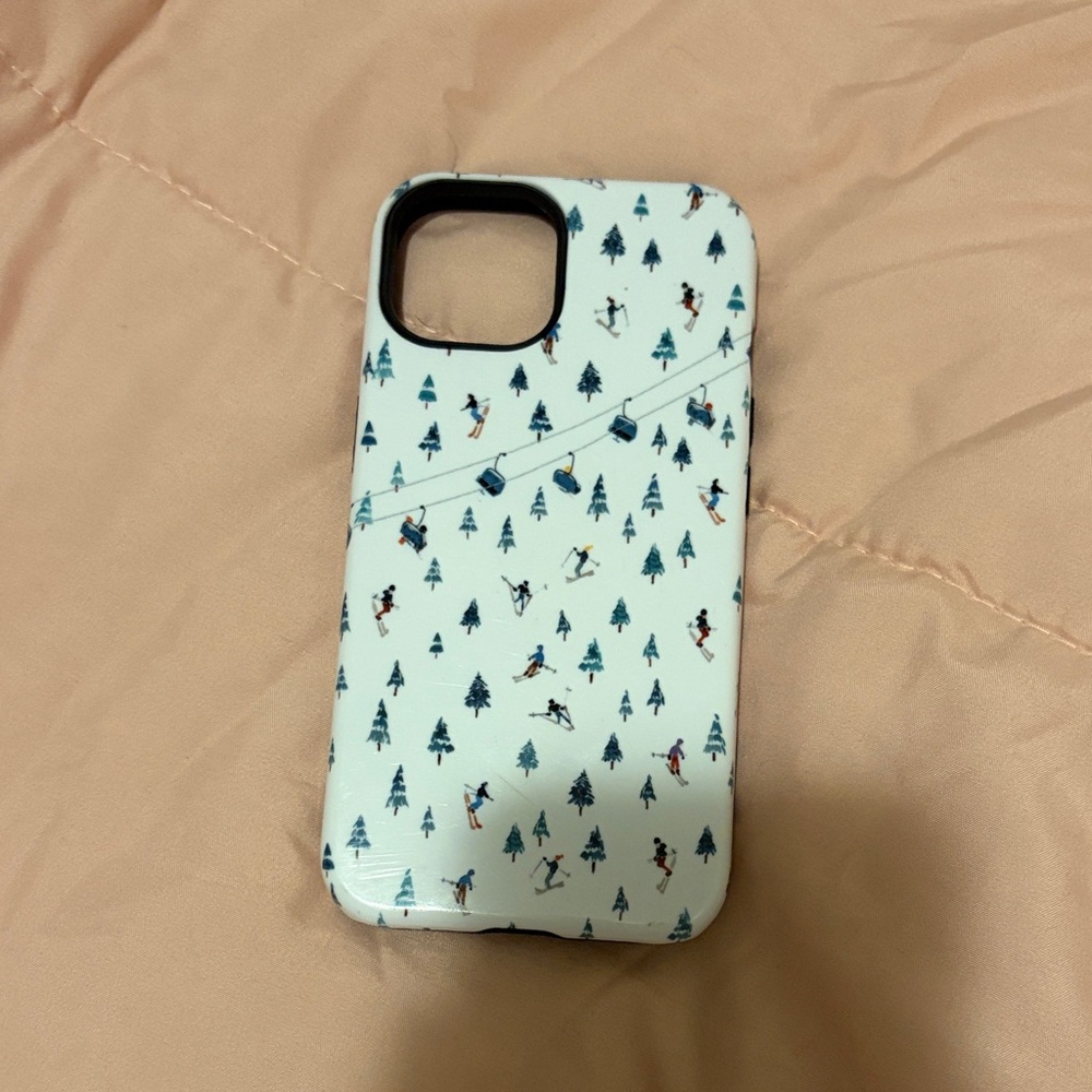 Winter Sports Phone Case - Cream